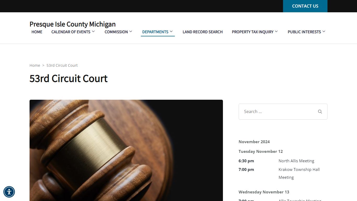 53rd Circuit Court - Presque Isle County Michigan